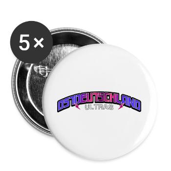 East Germany Ultras Ossis East East Germans - Buttons large 2.2''/56 mm (5-pack) - white - Front