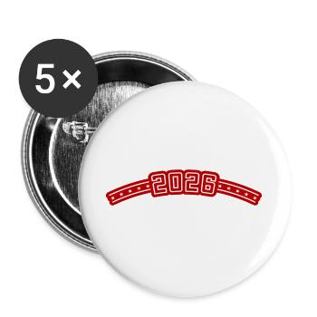 2026 Outline - Buttons large 2.2''/56 mm (5-pack) - white - Front