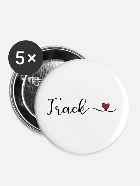 Spur - Buttons groß 56 mm (5er Pack) - Weiß