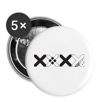 Printstream CS2 - Buttons groß 56 mm (5er Pack) - Weiß - Vorne