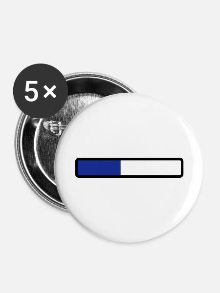 loading laden computer warten - Buttons groß 56 mm (5er Pack) - Weiß