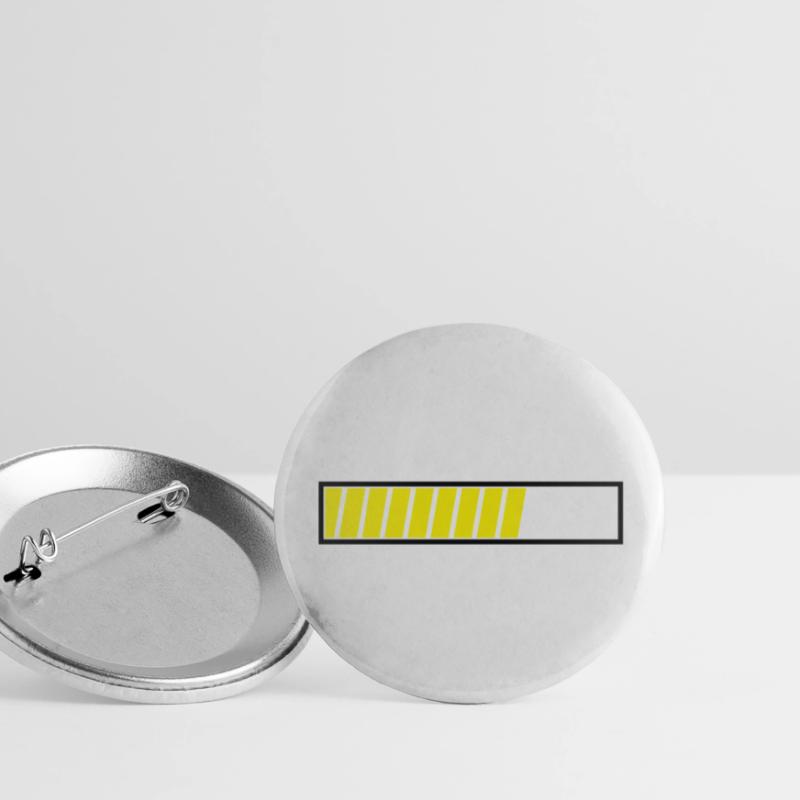 Ladebalken Loading Bar dauer zeit wird geladen Uni Buttons groß 56 mm (5er Pack)