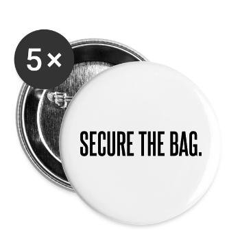 Secure the bag - Buttons large 2.2''/56 mm (5-pack) - white - Front