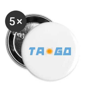 Tango - Lot de 5 grands badges (56 mm) - blanc - Devant