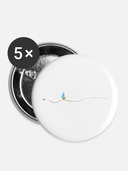 Schiff Ukraine - Buttons groß 56 mm (5er Pack) - Weiß