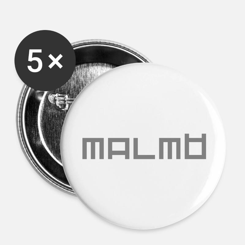 Malmo - Buttons large 2.2''/56 mm (5-pack) - white