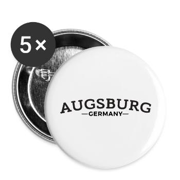 Augsburg My City Gift Idea - Buttons large 2.2''/56 mm (5-pack) - white - Front