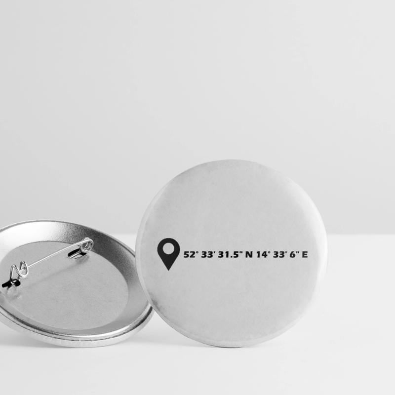 Frankfurt (Oder) Coordinates Buttons large 2.2''/56 mm (5-pack)