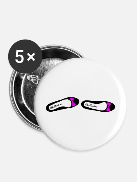 Ballerina 1 - Buttons large 2.2''/56 mm (5-pack) - white