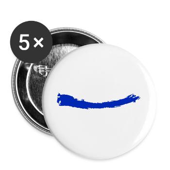 Brosser | Brosser | bleu clair - Lot de 5 grands badges (56 mm) - blanc - Devant