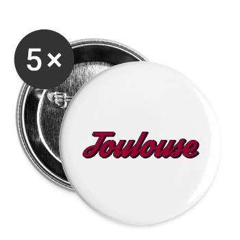 Toulouse - Buttons large 2.2''/56 mm (5-pack) - white - Front