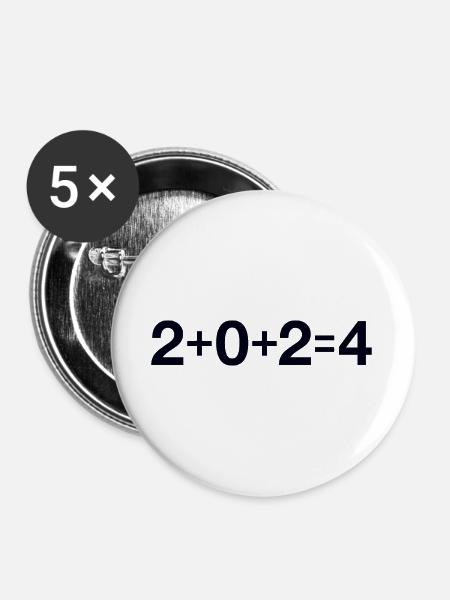 2024 - Buttons large 2.2''/56 mm (5-pack) - white