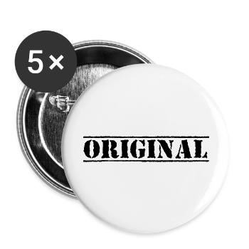 original - Buttons groß 56 mm (5er Pack) - Weiß - Vorne