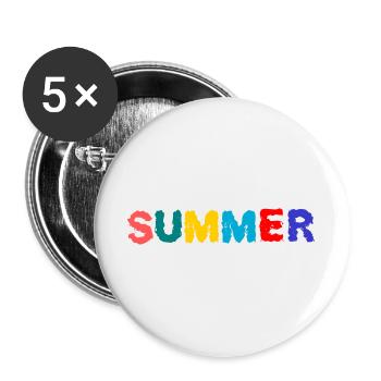GELIEBTE. MEISTER. LEHRER. SCHULE - Buttons groß 56 mm (5er Pack) - Weiß - Vorne
