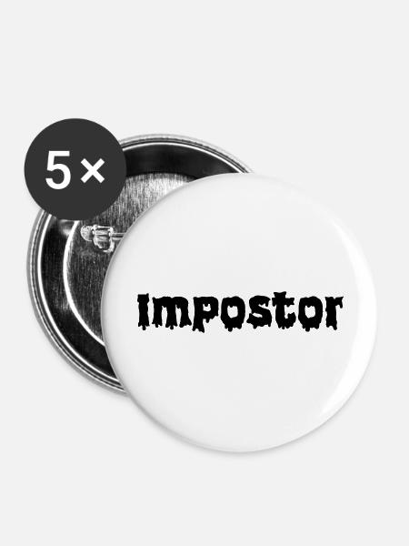 Impostor - Buttons large 2.2''/56 mm (5-pack) - white