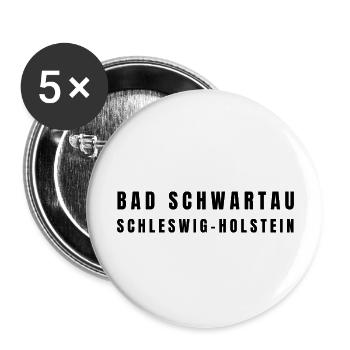 Bad Schwartau, Schleswig-Holstein - Lot de 5 grands badges (56 mm) - blanc - Devant