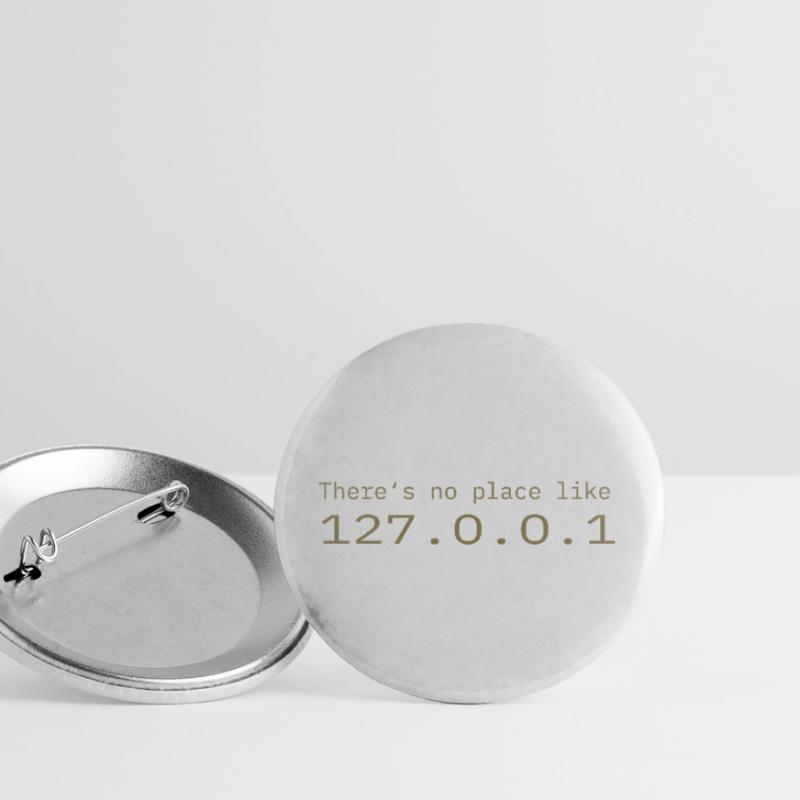 Programmeur Nerd IT Aucun endroit comme Localhost Lot de 5 grands badges (56 mm)