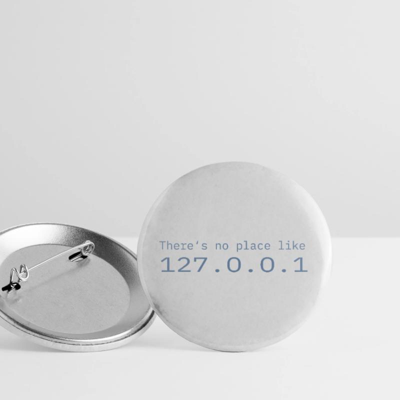 Programmeur Nerd IT Aucun endroit comme Localhost Lot de 5 grands badges (56 mm)