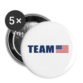 Team USA - Buttons large 2.2''/56 mm (5-pack) - white - Front