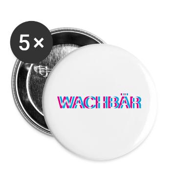 Hardtekk Tekk - Buttons large 2.2''/56 mm (5-pack) - white - Front