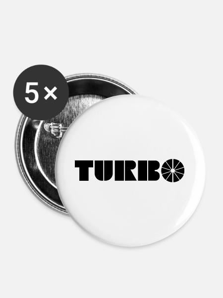 Turbo - Buttons large 2.2''/56 mm (5-pack) - white