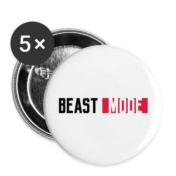 logo monster mode on switch beast button switch - Buttons large 2.2''/56 mm (5-pack) - white - Front