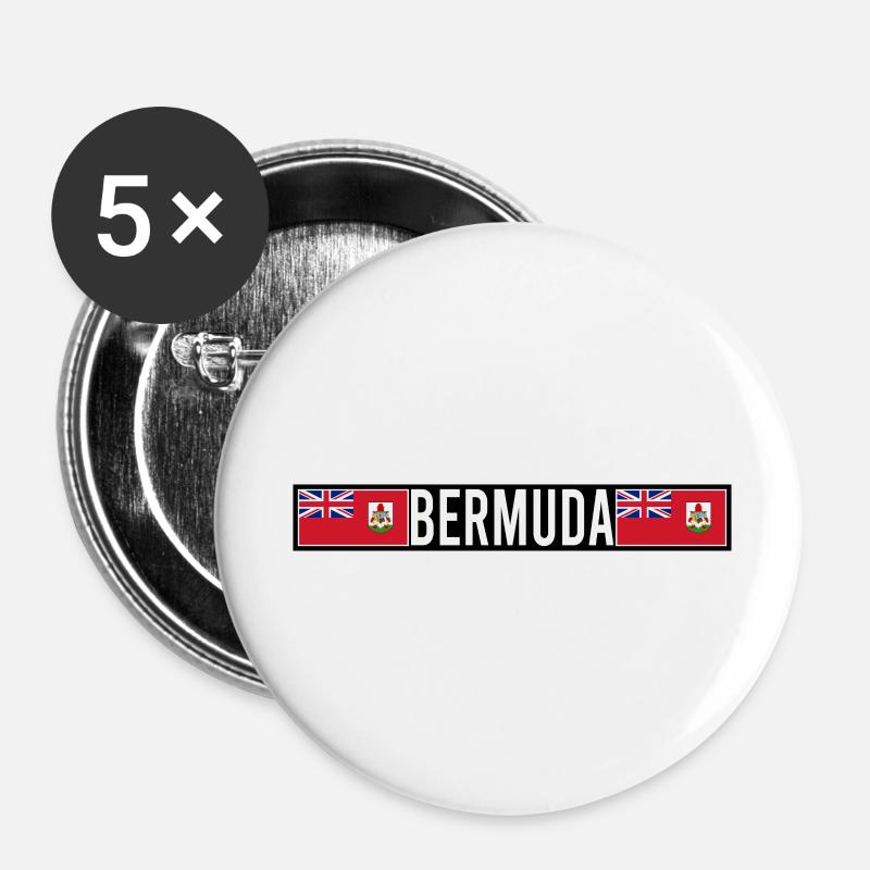 Bermuda - Buttons large 2.2''/56 mm (5-pack) - white