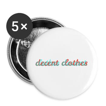 decent clothes - Buttons large 2.2''/56 mm (5-pack) - white - Front