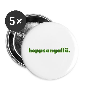 Hoppsangallä. - Lot de 5 grands badges (56 mm) - blanc - Devant