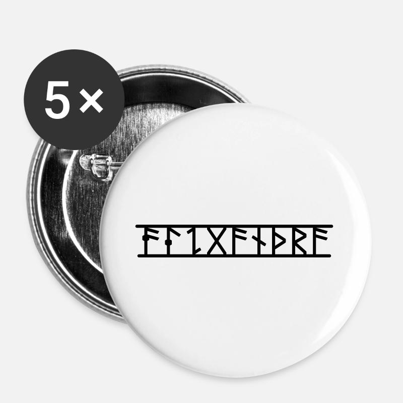 Alexandra - Buttons groß 56 mm (5er Pack) - Weiß