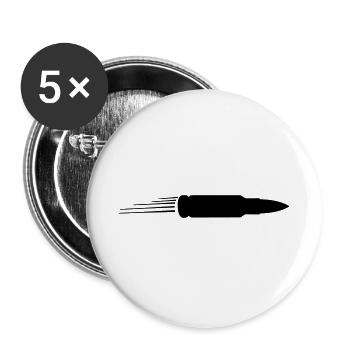 Bullet - Buttons large 2.2''/56 mm (5-pack) - white - Front
