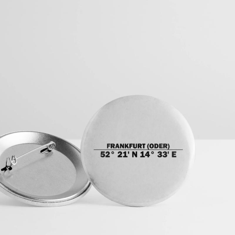 Frankfurt (Oder) Coordinates Buttons large 2.2''/56 mm (5-pack)