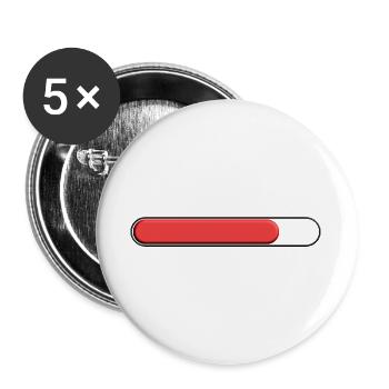Average tonnage Red (three quarters) - Buttons large 2.2''/56 mm (5-pack) - white - Front