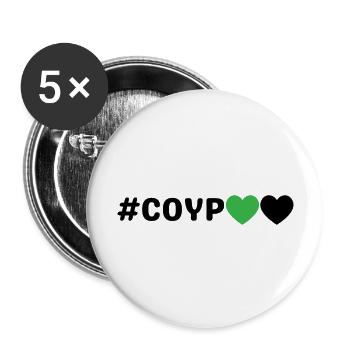 Hashtag Come On You Phoenix - Buttons large 2.2''/56 mm (5-pack) - white - Front