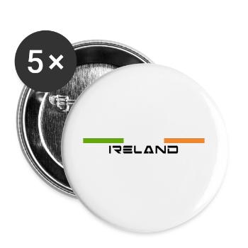 flag Ireland flag - Buttons large 2.2''/56 mm (5-pack) - white - Front