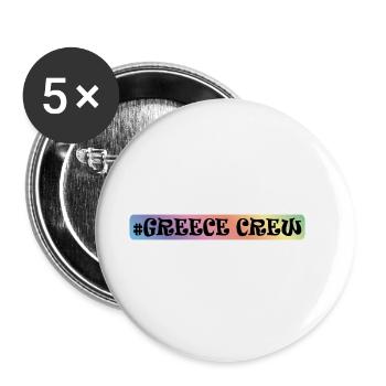 Greece Crew - Buttons large 2.2''/56 mm (5-pack) - white - Front