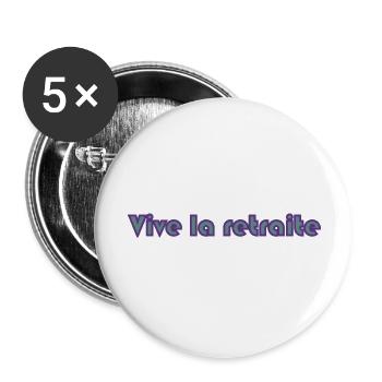 PAPY. FÊTE DES PÈRES. BONNE FÊTE PAPY. JE T'AIME. - Lot de 5 grands badges (56 mm) - blanc - Devant
