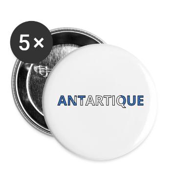 Antarctic Flag - Buttons large 2.2''/56 mm (5-pack) - white - Front