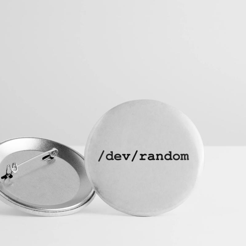 Linux random number generator - /dev/random Buttons large 2.2''/56 mm (5-pack)