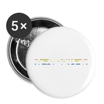 Birthday Arizona - Buttons large 2.2''/56 mm (5-pack) - white - Front