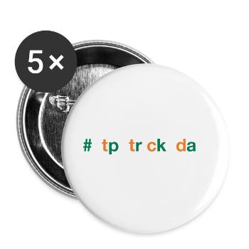 JOUR DE LA SAINT-PATRICK - Lot de 5 grands badges (56 mm) - blanc - Devant