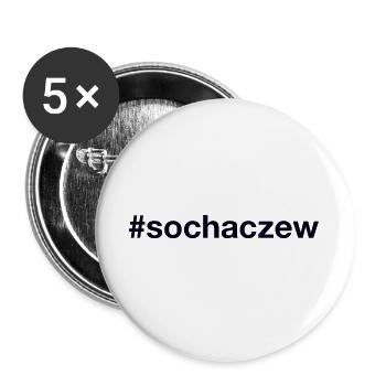 Sochaczew Polska, Pologne - Lot de 5 grands badges (56 mm) - blanc - Devant