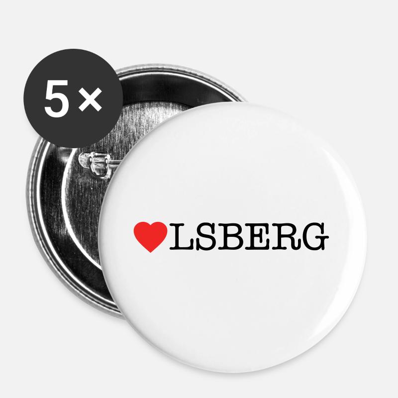 Olsberg - Buttons groß 56 mm (5er Pack) - Weiß