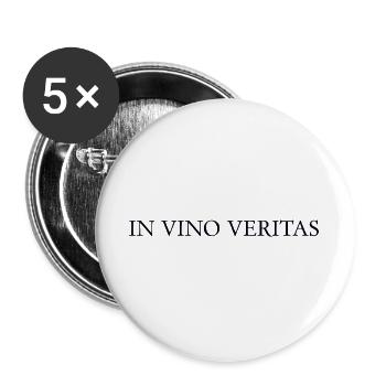 WEIN - Buttons groß 56 mm (5er Pack) - Weiß - Vorne