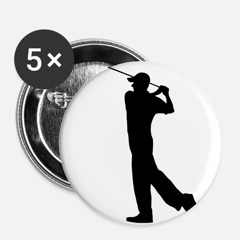 Golf - Golf Ball - Buttons large 2.2''/56 mm (5-pack) - white