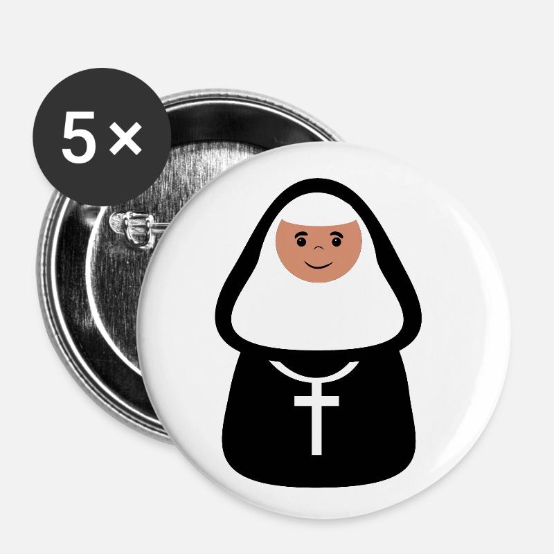 nun - Buttons large 2.2''/56 mm (5-pack) - white