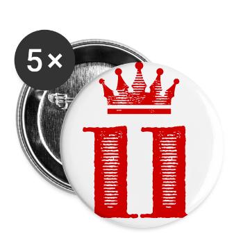11 Number crown - Buttons large 2.2''/56 mm (5-pack) - white - Front