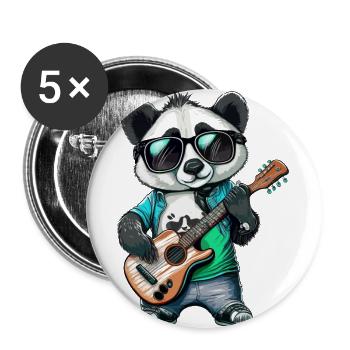 Panda Rocker - Buttons large 2.2''/56 mm (5-pack) - white - Front