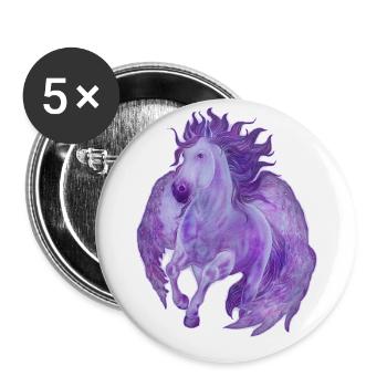 Pegasus - Buttons large 2.2''/56 mm (5-pack) - white - Front