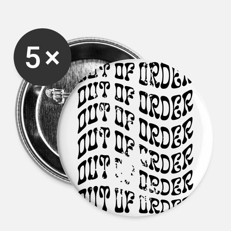 Work weekend cure burnout rehab - Buttons large 2.2''/56 mm (5-pack) - white